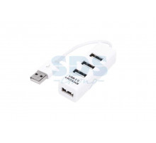 Разветвитель USB на 4 порта белый REXANT