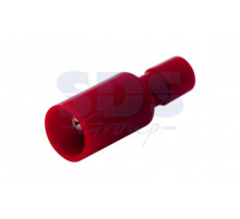 РАЗЪЁМ ШТЕКЕРНЫЙ полностью изолированный (штекер ø4мм) 0.5-1.5мм² (AEM1.25-156A) красный REXANT