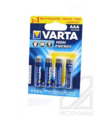 VARTA HIGH ENERGY 4903 LR03 3+1 шт BL4