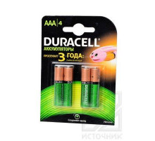 DURACELL HR03 AAA 750mAh BL4