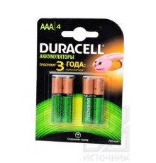 DURACELL HR03 AAA 750mAh BL4