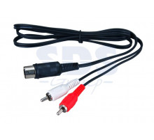 Шнур DIN 5PIN Plug - 2 RCA Plug 1.2М REXANT