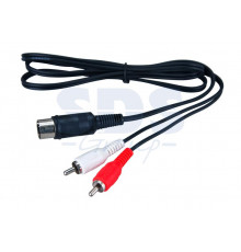 Шнур DIN 5PIN Plug - 2 RCA Plug 1.2М REXANT