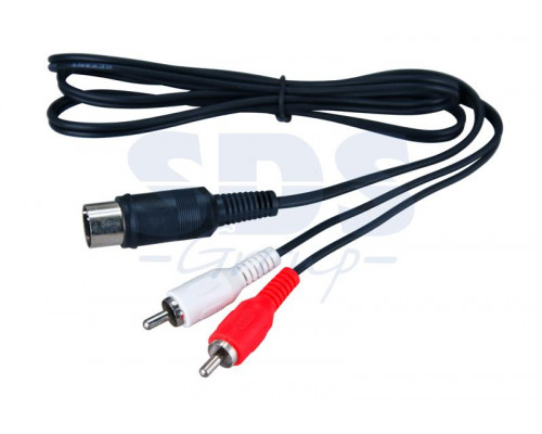 Шнур DIN 5PIN Plug - 2 RCA Plug 1.2М REXANT