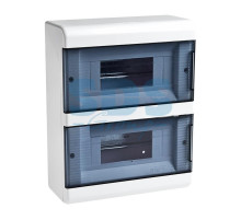 Щиток о/п на 18 мод. с 2-мя дв. 222х277х93мм (68018)