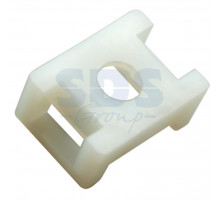 Площадка для крепления стяжки 22.2 х 16 мм 100 шт БЕЛАЯ REXANT