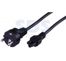 Шнур сетевой Евро 3х0.75мм² 1.8М (PVC) (с заземлением) (ноутбук) REXANT