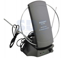 RX-103 антенна комнатная VHF, UHF, 47-860 MHz с усилением 36dB REXANT