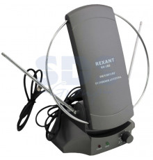 RX-103 антенна комнатная VHF, UHF, 47-860 MHz с усилением 36dB REXANT